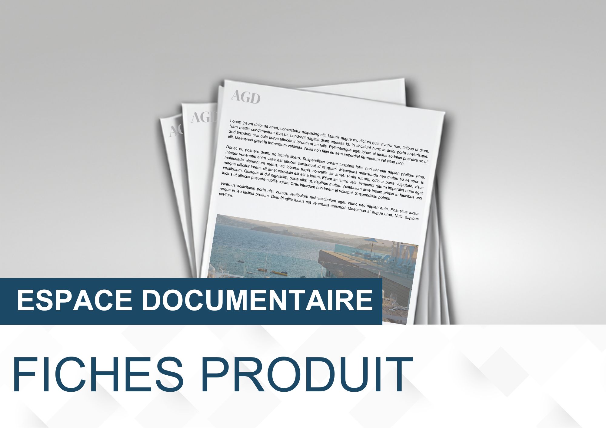 Espace documentaire fiches produits PDF
